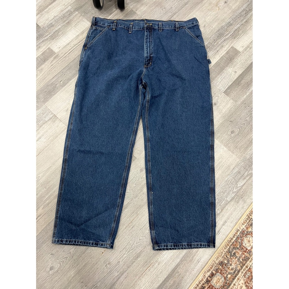 Carhartt B13 DPS Men 48x32 Dark Stonewash Original Dungaree Fit Carpenter Jeans